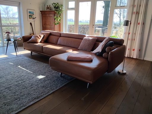 Goed onderhouden leren bank