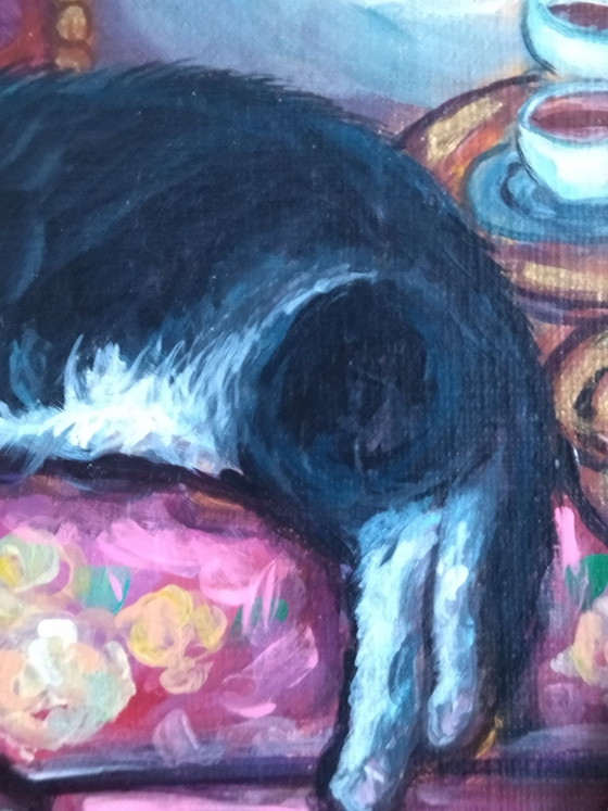 Quadro pittura gatto Arte Naïf – Ksenia Bondarenko, Ceramica, Tela (photo 3 of 10)