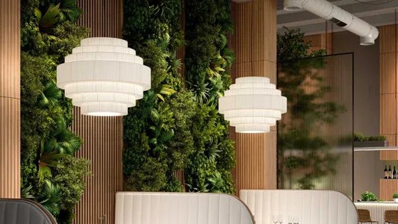 Lampada a sospensione Bover MOS 2, design bianco – Lampade a sospensione, Glass, Iron (photo 4 of 9)