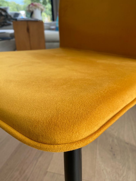 Image 1 of 6x BoConcept NEWPORT dining chair - Velvet