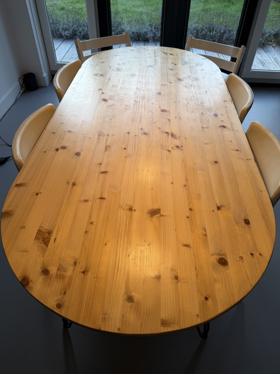 Allon Dery Tafel, Origineel Prijs €1300 – Dining tables, Metal, Wood (photo 2 of 5)