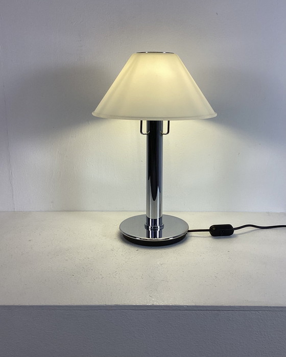 Image 1 of Glashütte Limburg années 1990 lampe design moderniste verre chrome