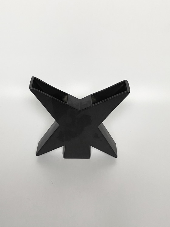 Image 1 of Star Vase design 1980 vintage postmodern