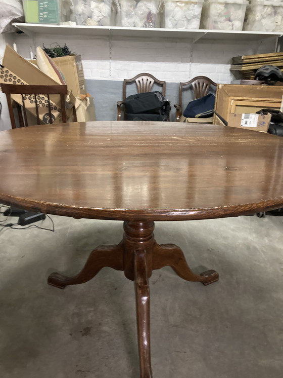 Image 1 of Ronde tafel mahonie diameter 120cm