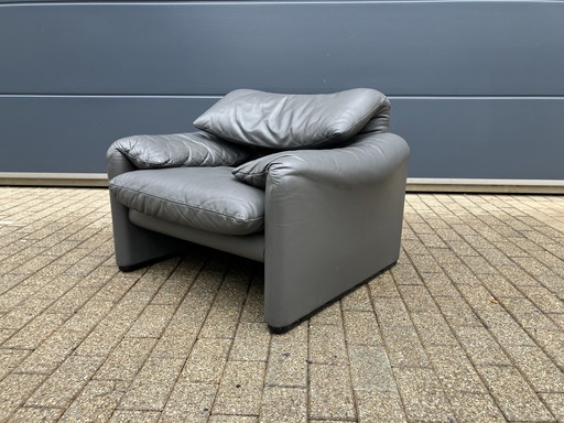Cassina Maralunga 1seat original Anthracite gray Top condition!