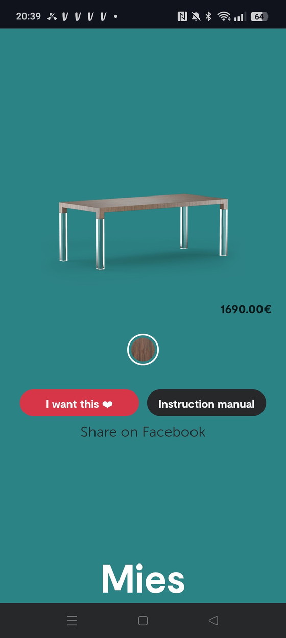 Image 1 of Mesa de comedor Kubikoff