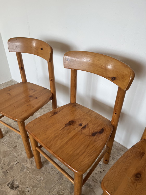 Image 1 of Originele Rainer Daumiller stoelen gemaakt van massief grenenhout.