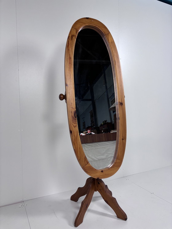 Image 1 of Vintage Pass Mirror Wood