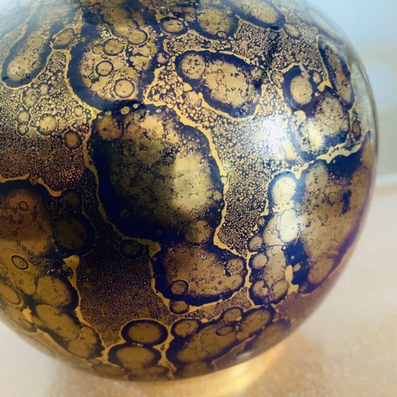 Image 1 of Blue and gold porcelain vase, Jean Mazeaud & Faverot, Ateliers JMF Sèvres