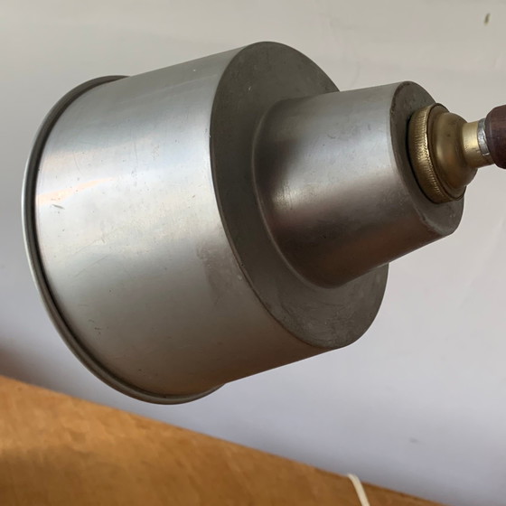 Articulated lamp in wood and vintage metal – Reading Lamp (photo 5 of 10)