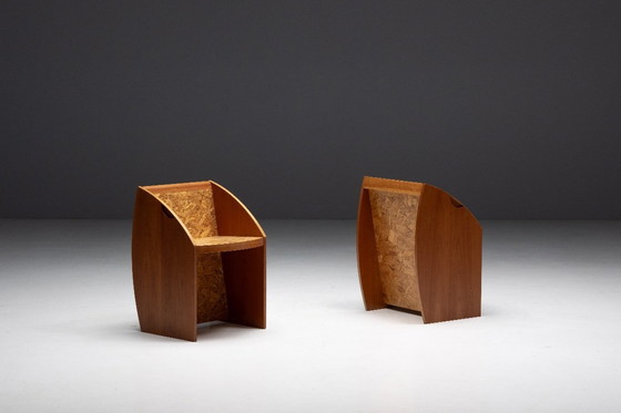 Image 1 of Postmoderne Geometrische Stühle, Italien, 1980er Jahre