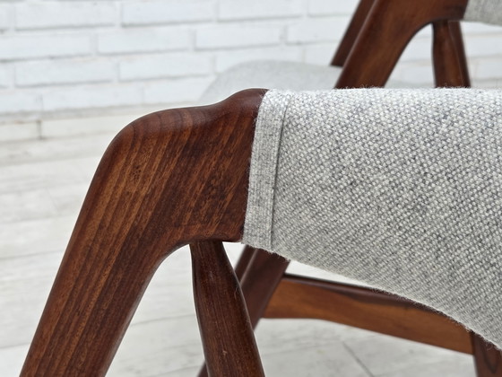 Image 1 of 1960s, Danish design by Th.Harlev, model 205, set of 4 reupholstered chairs.
