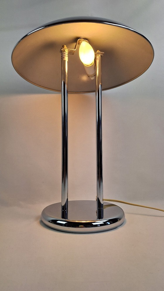 Image 1 of Robert Sonneman vintage chrome lamp