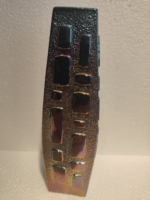 LBV Leinauer Glaswerke Pfauenauge Vase