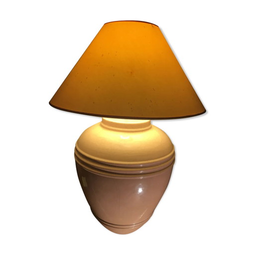 Lampada in ceramica rosa