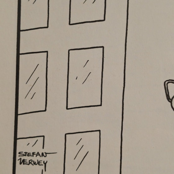 Vintage Cartoon: Stefan Verwey – Catching the Sun With a Little Mirror – Wall decoration, Paper (photo 3 of 5)