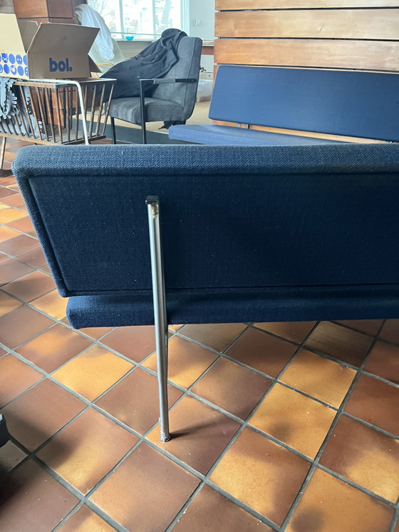 Image 1 of Gispen 2-zitsbank vintage model 1720 metalen frame van Andre Robert cordemeyer 