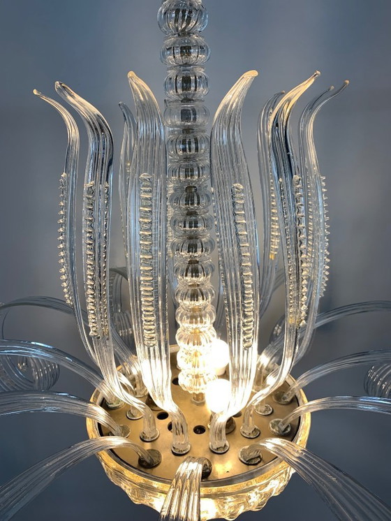 Image 1 of Seguso Vetri d'arte Kronleuchter 1940er Jahre