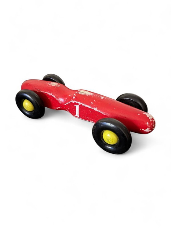 Image 1 of Modellino auto da corsa in legno anni '70.
