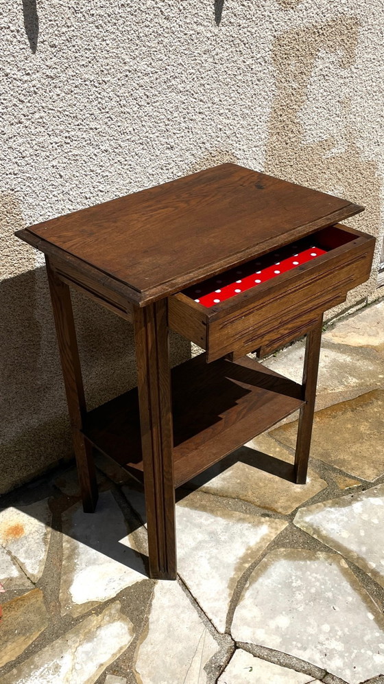 Image 1 of Comodino anni '40 in rovere massello, Francia