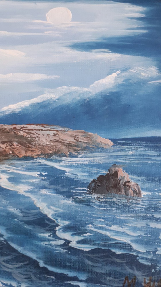 Image 1 of M.WILSON - Lighthouse - Artist's painting