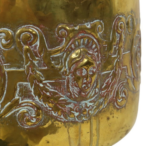 Image 1 of Antique Brass Jardinière Planter