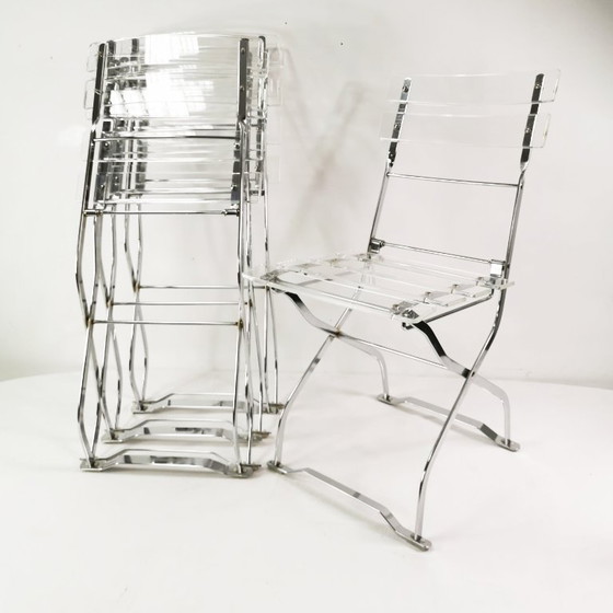 Image 1 of Set di sedie pieghevoli di design, Maison & Jardin Paris, anni '70