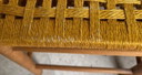 1x Scandinavian Stool With Double Woven Rope Seat 1970s