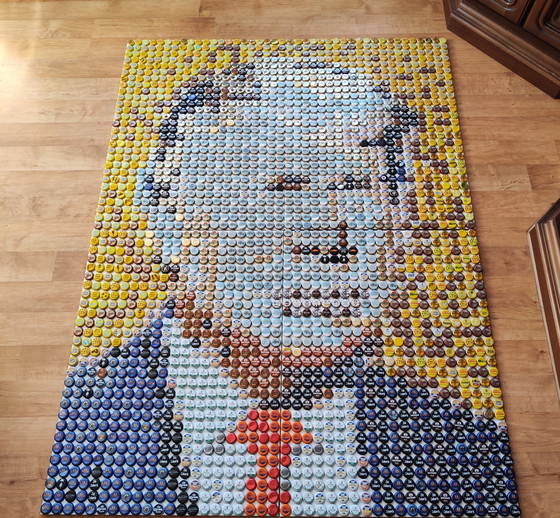 Image 1 of Donald Trump Pixel Art Pop Art / Bottle Cap Unique