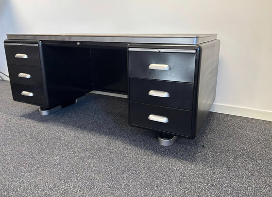 Ahrend Oda Art Deco Stijl Industrieel ''Prominent'' Industrieel Buro – Bureau, Metal (photo 3 of 23)