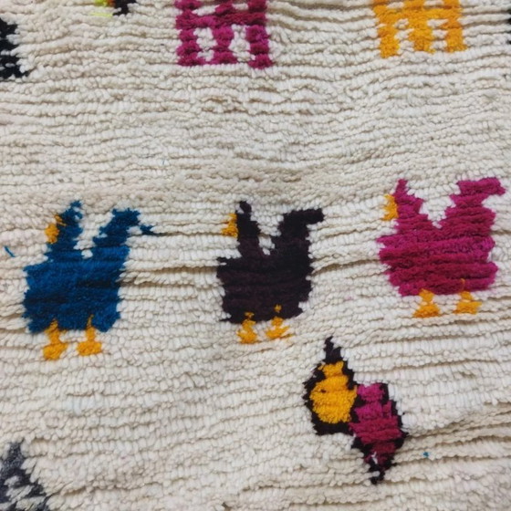 Image 1 of Berber-Azilal-Wollteppich – 100 % Wolle aus Marokko, handgefertigt (227 × 148 cm)