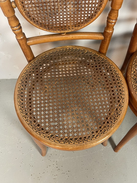 Set van zes authentieke eetkamerstoelen, vervaardigd door Josef Hofmann - Wenen/Bielitz, Oostenrijk, jaren (photo 5 of 15)