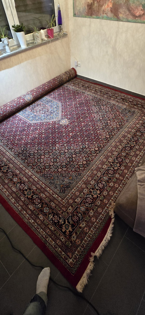 Image 1 of Majestic space-saving wonder: Hand-knotted Bidjar in the classic Herati pattern (approx. 13 m²)