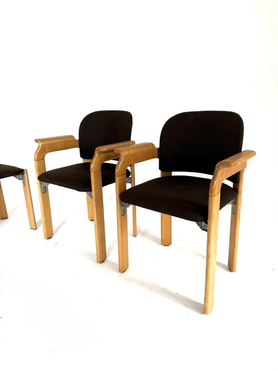 Image 1 of 6x chaise de salle à manger vintage Kusch & Co, Dietiker '70