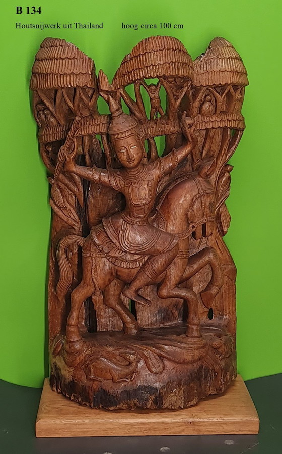 Image 1 of Talla de madera tailandesa súper hermosa