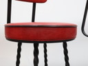 Set van 4 vintage barkrukken | Smeedijzer | Brutalist 