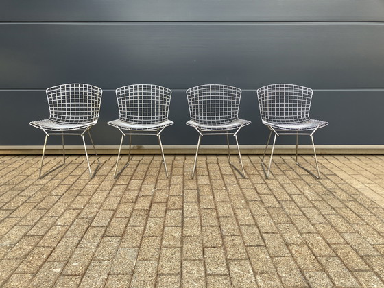Image 1 of 4x original Knoll Bertoia Side Chairs Chrom im Top Zustand!