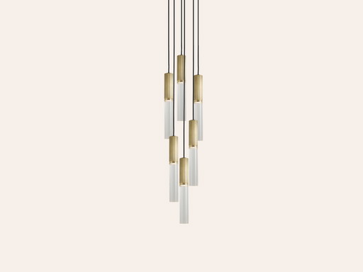 J. Adams & Co Flume Drop Pendant Light Cluster - lamp