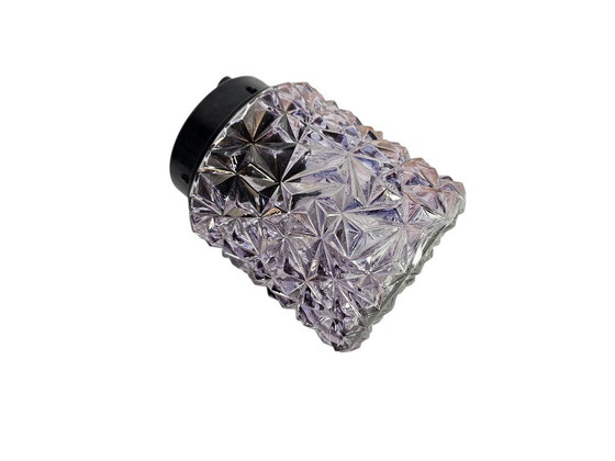 Image 1 of Corodex - Made in Holland - plafonniere - kristal look - glas - bakeliet - 60's