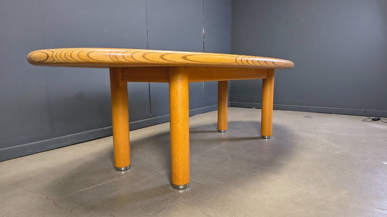 Image 1 of XXL dining table in burl and elm wood, 1980s