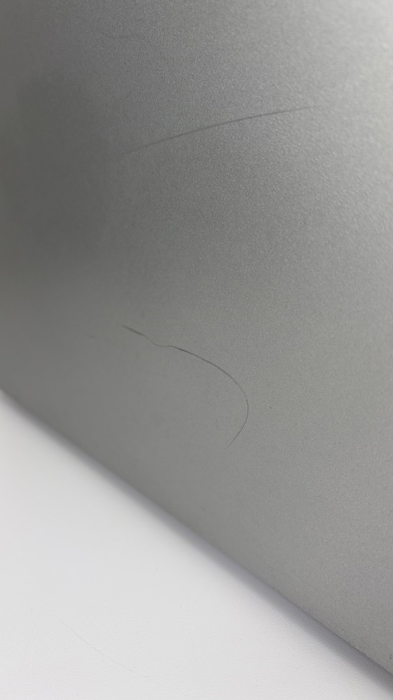 Image 1 of 2 x Kartell design magazine holder Giotto Stoppino silver-grey metallic