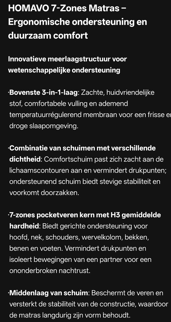 Image 1 of Homavo colchoneta nuevo 160x200 cm