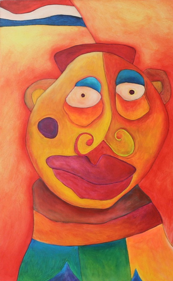 Image 1 of Paul Megens painting from 2007 'the Swiss navy'