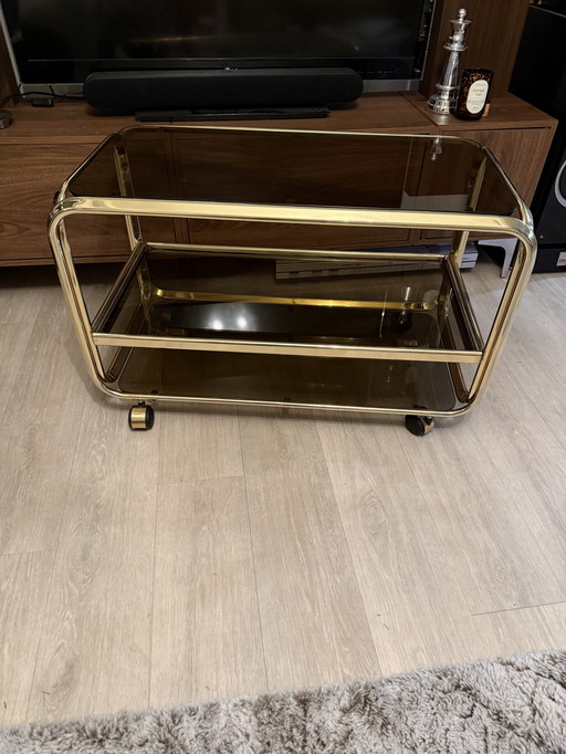 Barwagen vintage oro e vetro rauch | Reggenza di Hollywood degli anni '70