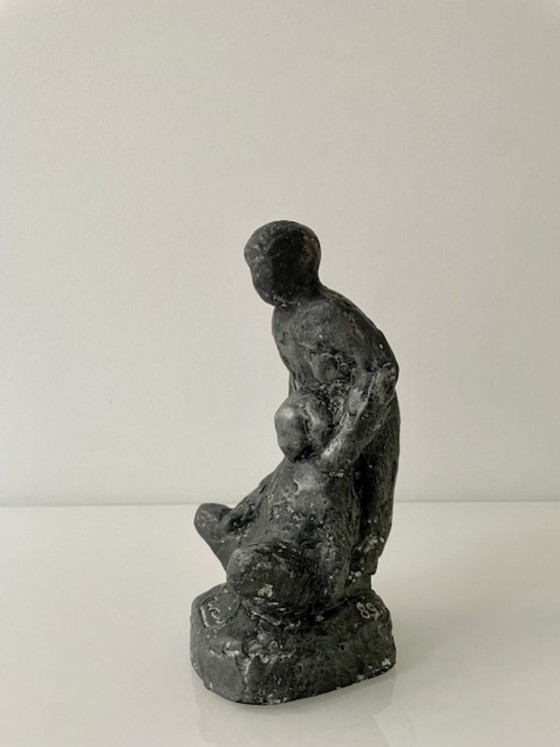 Escultura de Tony van de Vorst ‘Kinderen’ – 1989 – Stone (photo 4 of 15)
