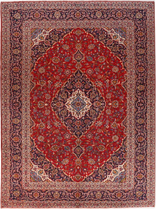 Persian carpet Kashan, 4.00 x 3.00 cm, Oriental carpet, fine, No. 1170