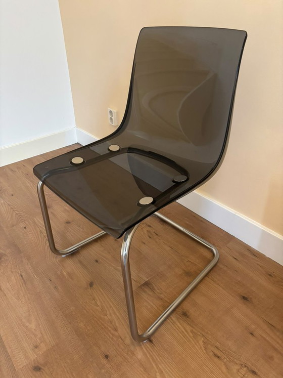 5 X Tobias Esszimmerstühle - IKEA Design – Plastic, Chrome (photo 2 of 5)