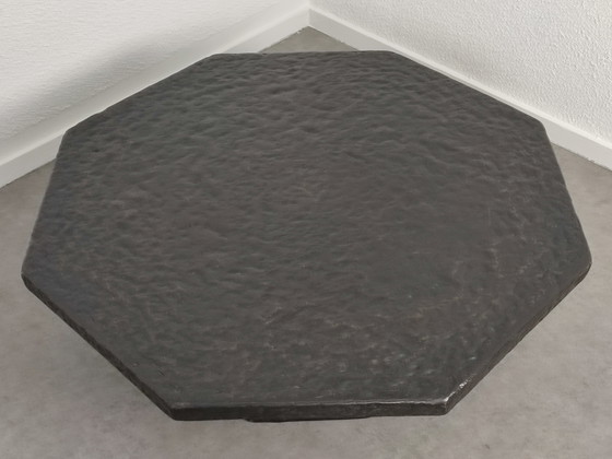 Image 1 of Tavolino da caffè brutalista in fibra di pietra, anni '70