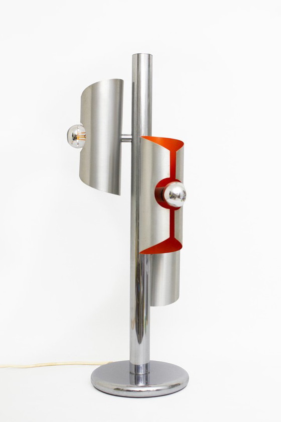 Image 1 of Vintage 1970s Space-Age Table Lamp Polam 'Wokkel'