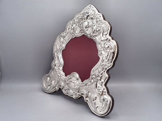 Image 1 of "Cartagloria" lijst/spiegel van 925 zilver, 30x30 cm